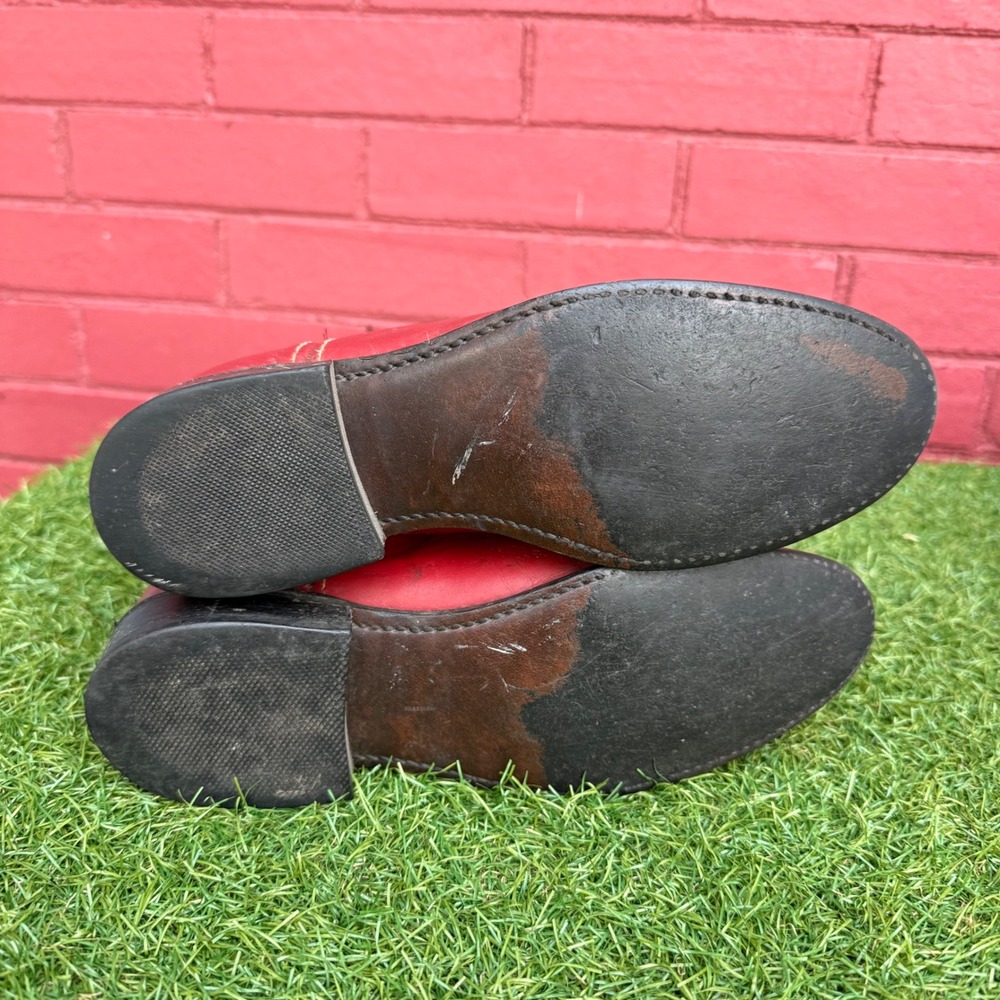 Vintage Acme Red Leather Cowboy Boots‎ Western Style Womens Size 7 M Made in USA - Picture 7 of 10